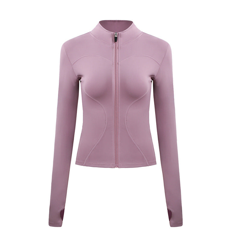 Veste de Sport Zippée à Manches Longues