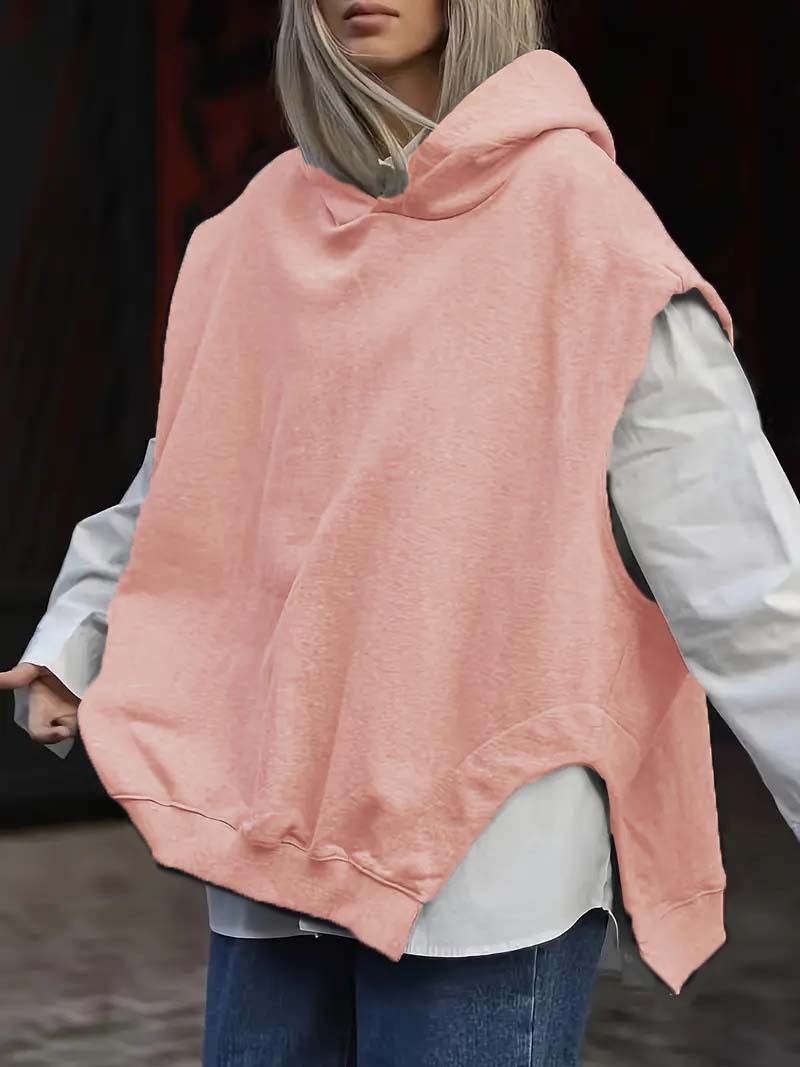 Sweat Sans Manches à Capuche – Coupe Loose