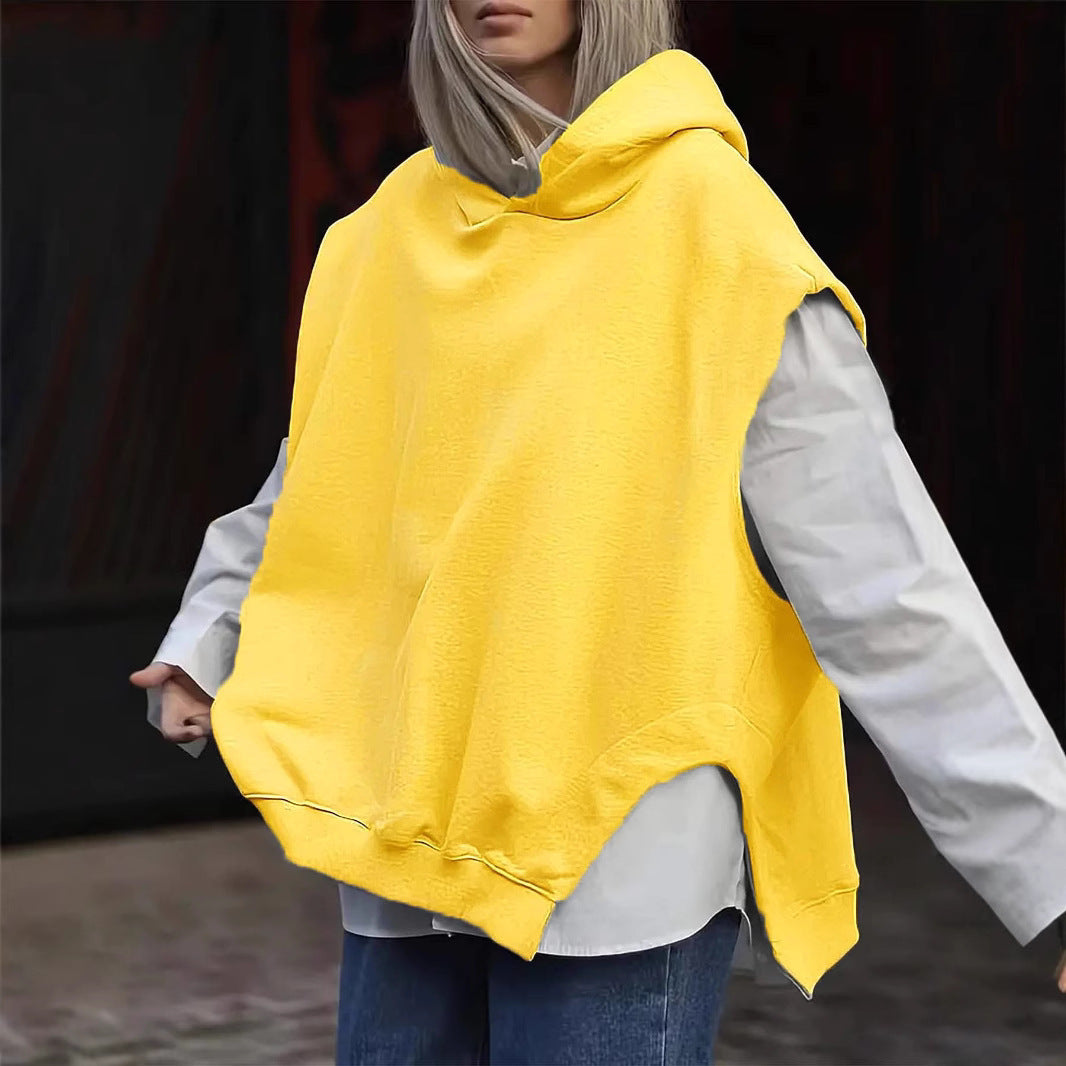Sweat Sans Manches à Capuche – Coupe Loose