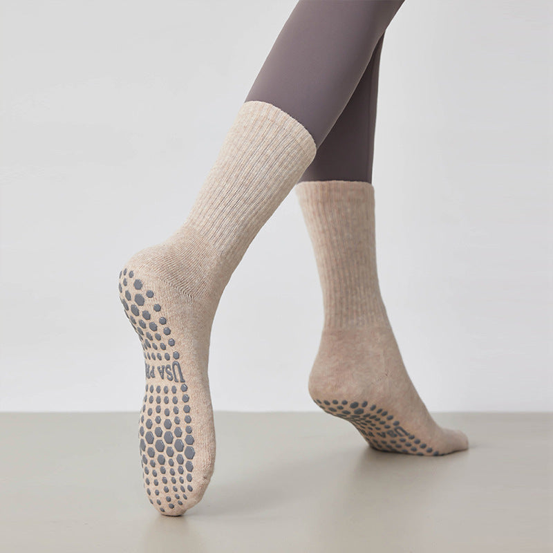 Chaussettes de Sport Yoga Mi-hautes â Enfant & Femme