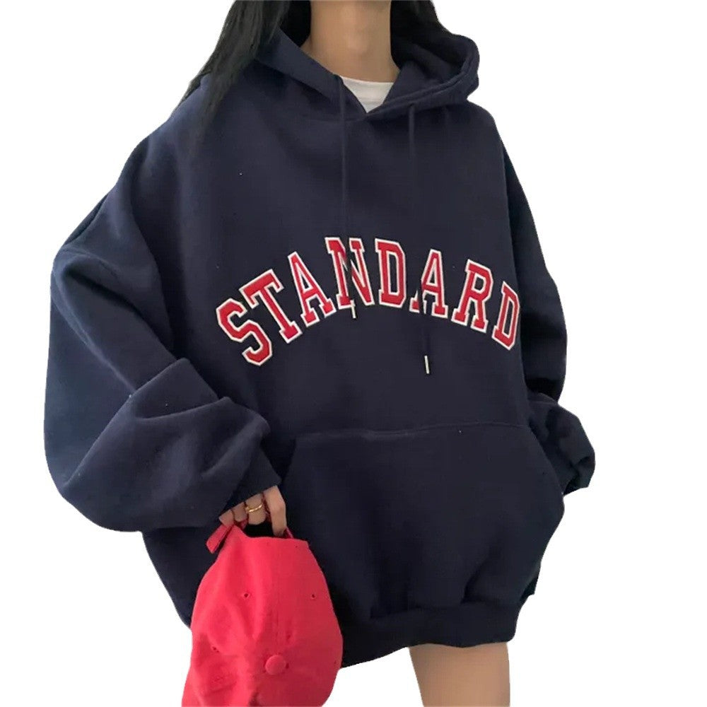 Sweat Oversize en Coton à Motif Lettrage