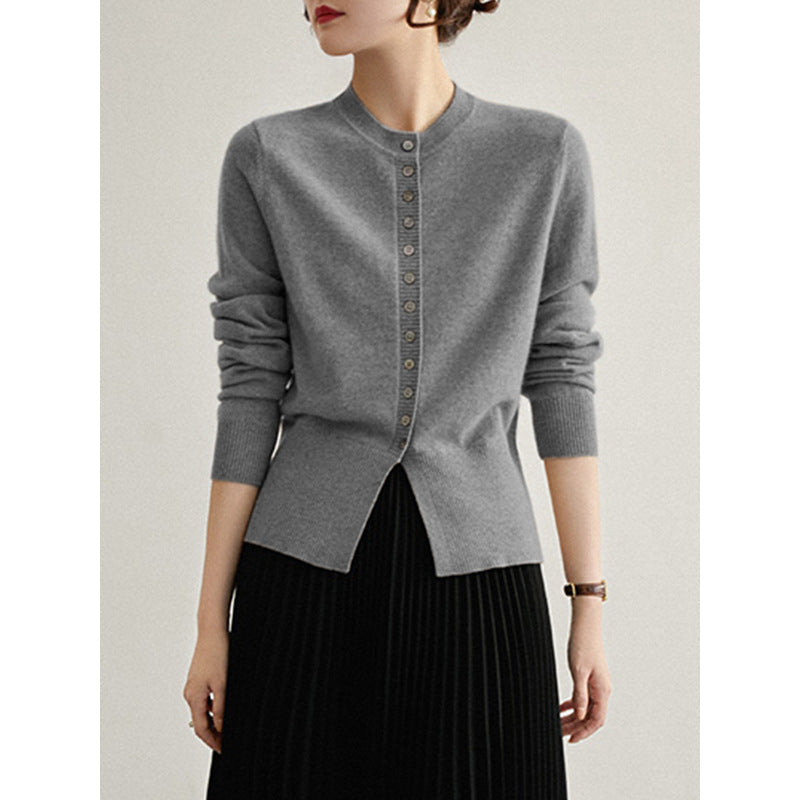Cardigan en Cachemire Fin et Coupe Ajustée