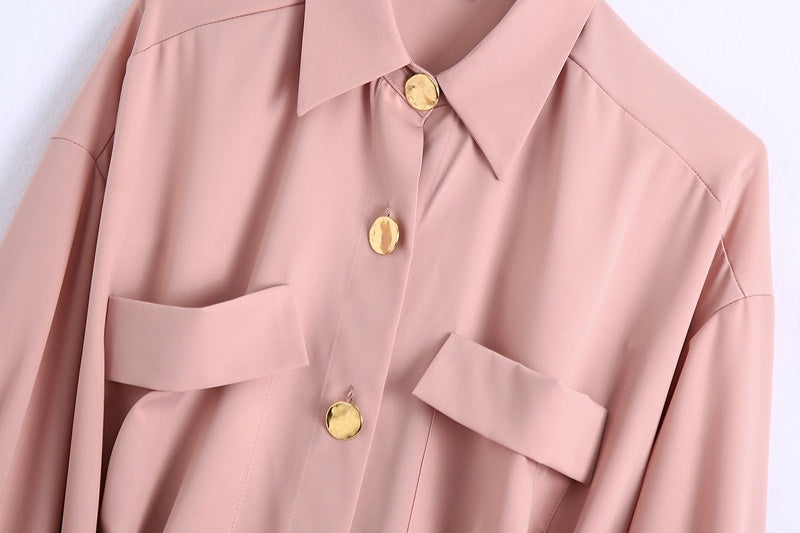Robe Chemise Ample – Élégance Décontractée