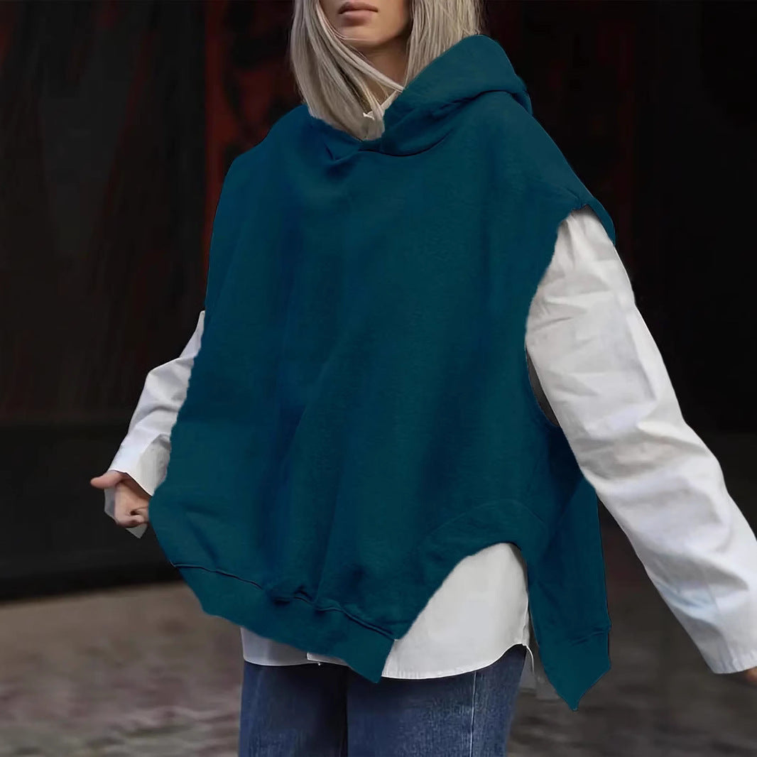 Sweat Sans Manches à Capuche – Coupe Loose