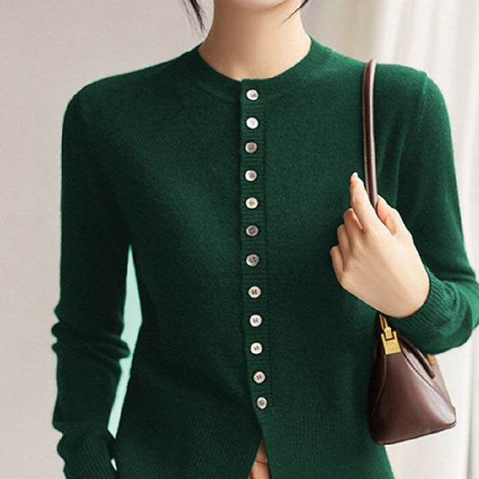 Cardigan en Cachemire Fin et Coupe Ajustée