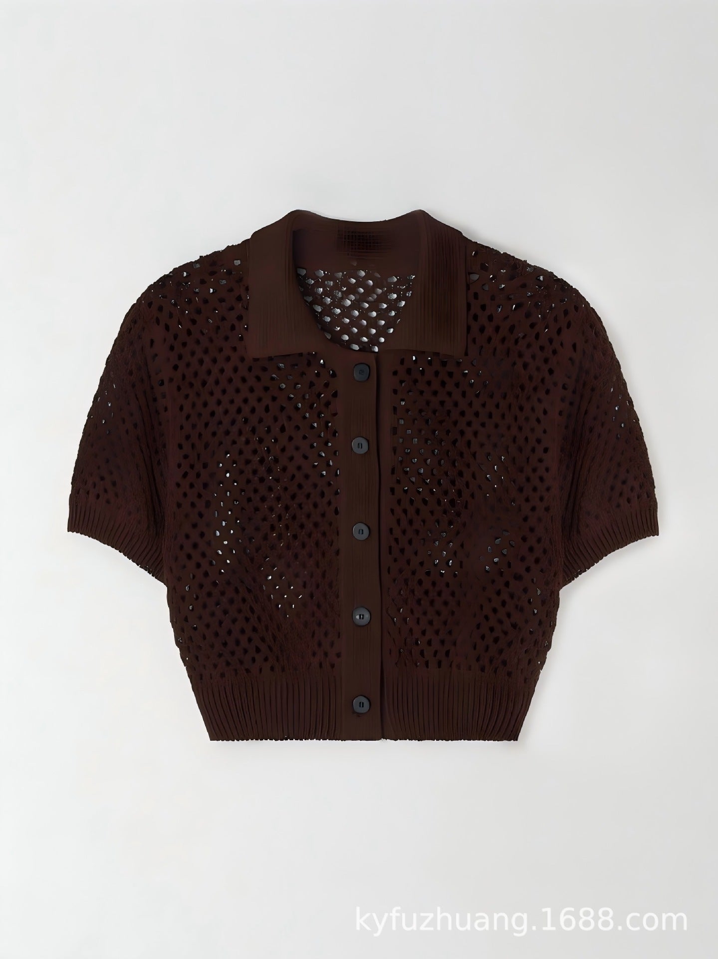 Cardigan Ajusté avec Détails Contrastés