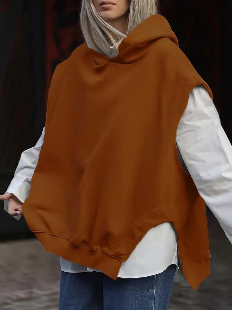 Sweat Sans Manches à Capuche – Coupe Loose