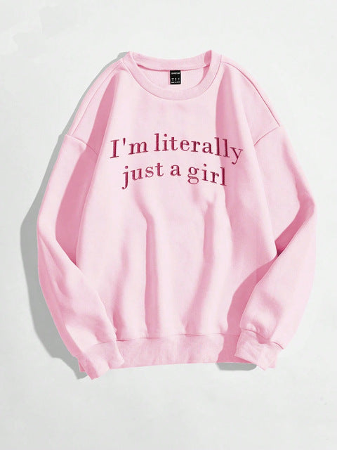 Sweat à Message "Just A Girl"