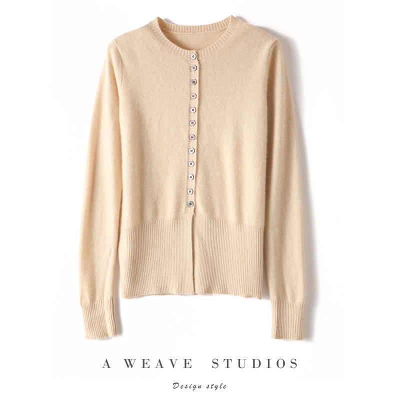 Cardigan en Cachemire Fin et Coupe Ajustée