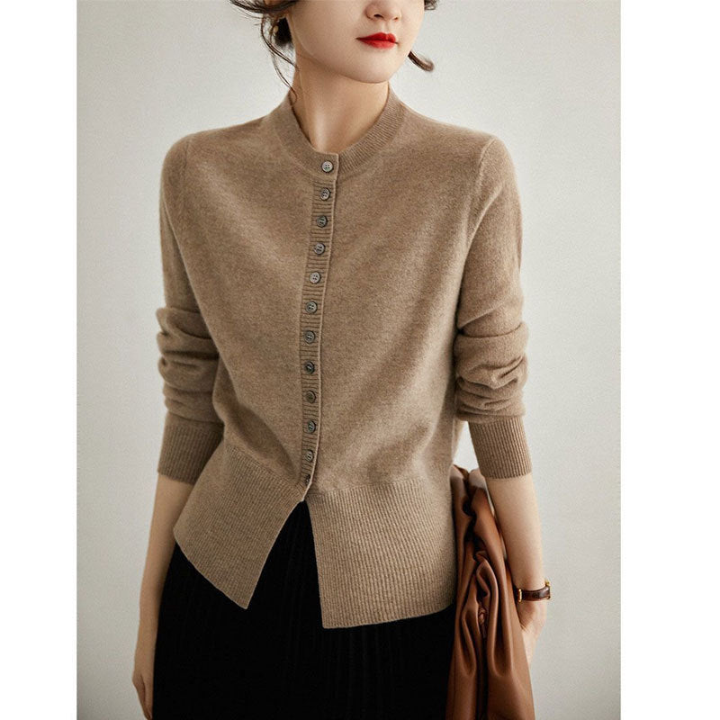 Cardigan en Cachemire Fin et Coupe Ajustée