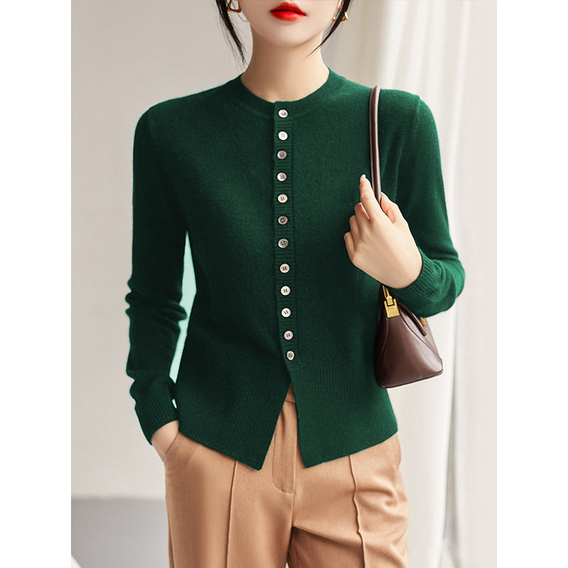 Cardigan en Cachemire Fin et Coupe Ajustée