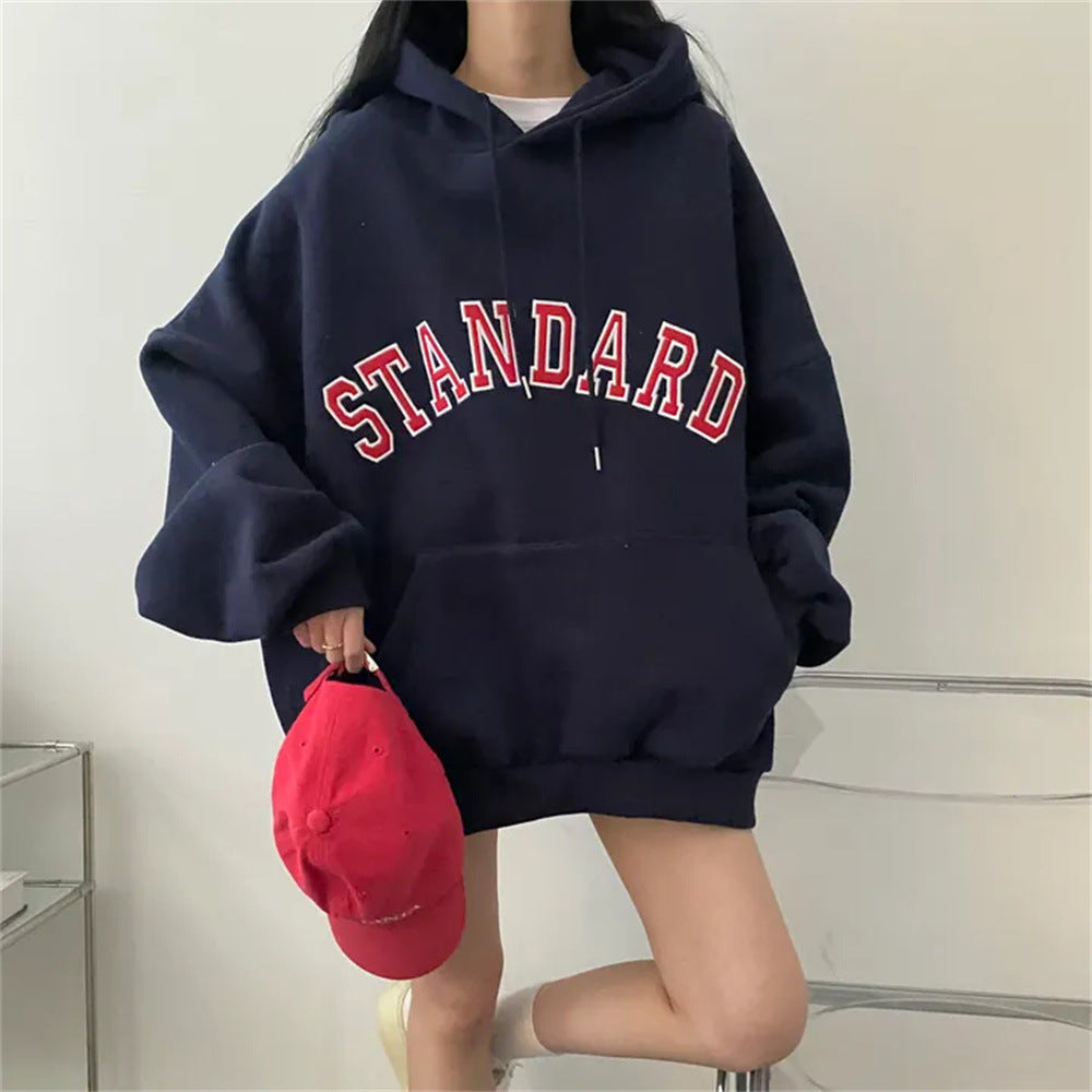 Sweat Oversize en Coton à Motif Lettrage