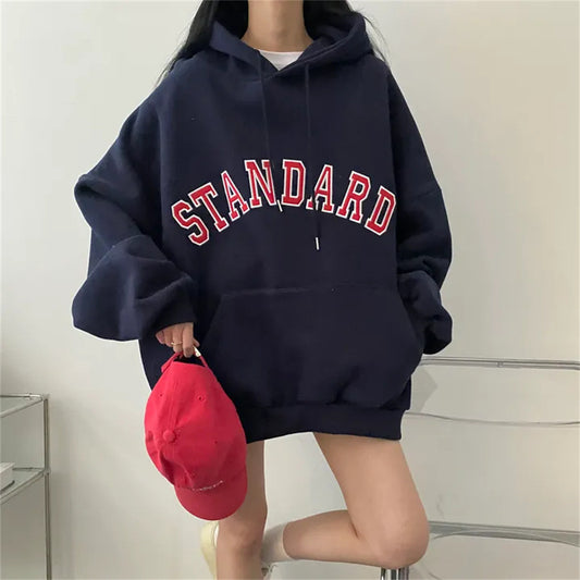Sweat Oversize en Coton à Motif Lettrage