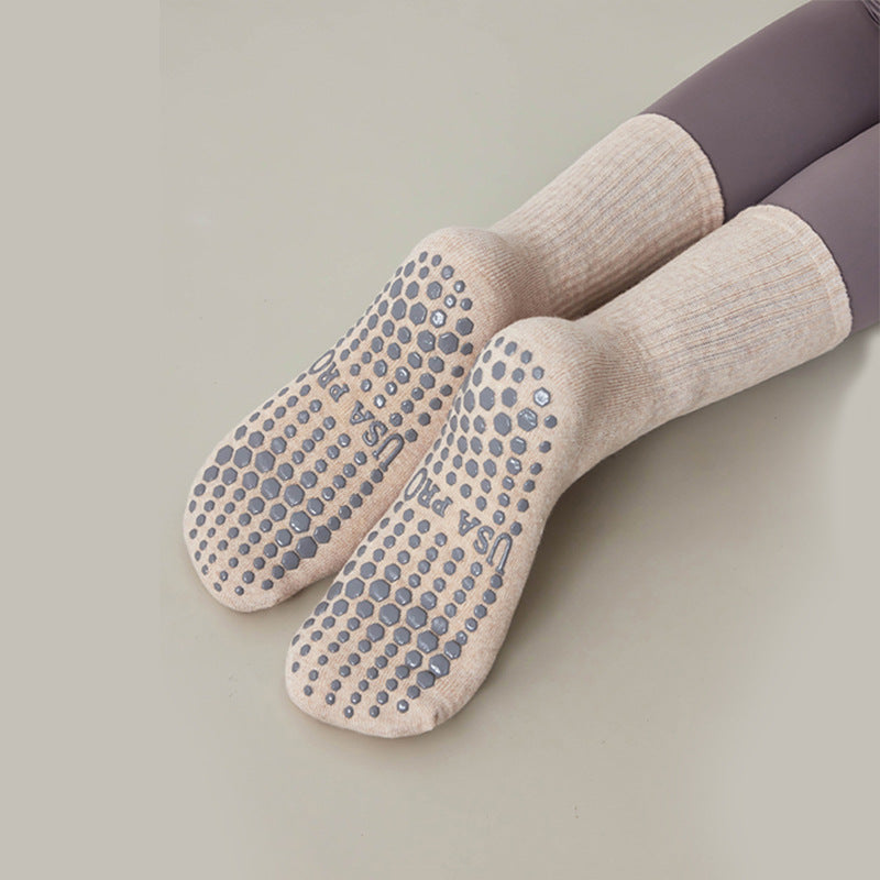 Chaussettes de Sport Yoga Mi-hautes – Enfant & Femme