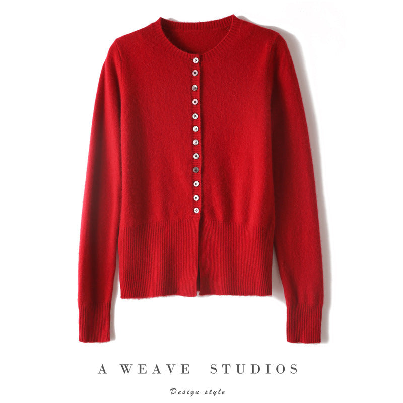 Cardigan en Cachemire Fin et Coupe Ajustée