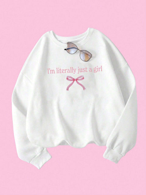 Sweat à Message "Just A Girl"