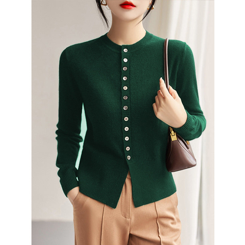 Cardigan en Cachemire Fin et Coupe Ajustée