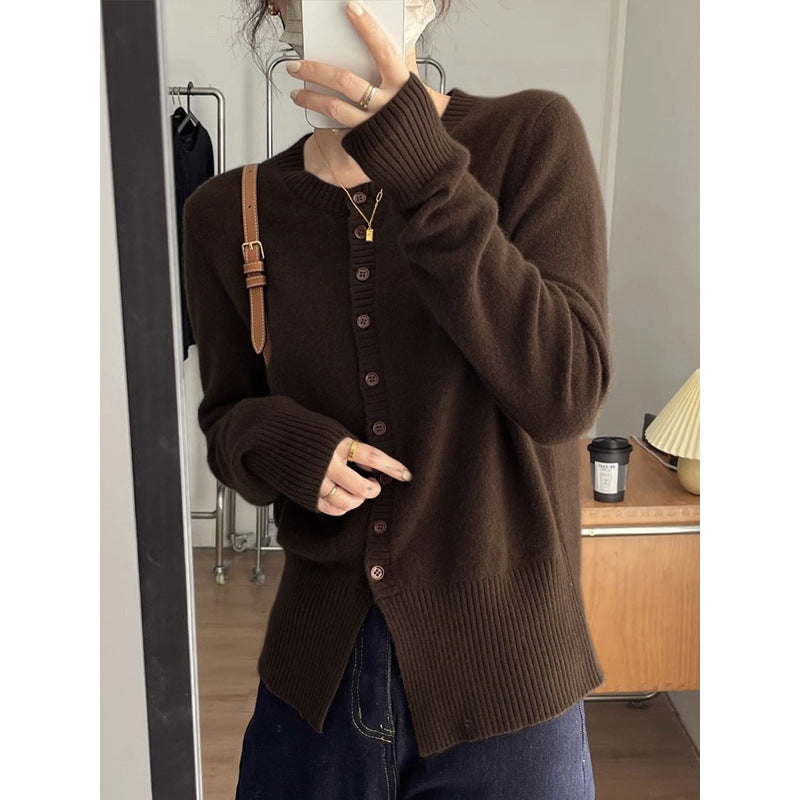 Cardigan en Cachemire Fin et Coupe Ajustée