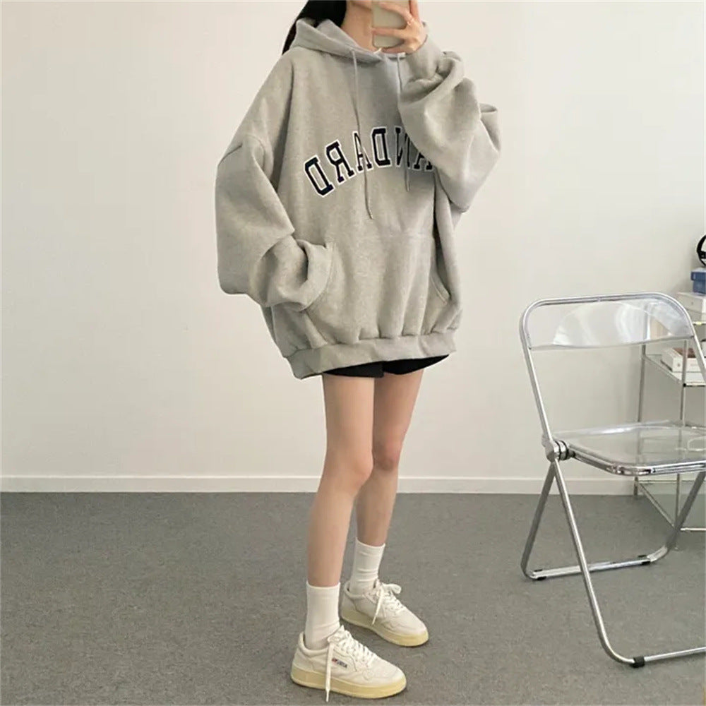 Sweat Oversize en Coton à Motif Lettrage