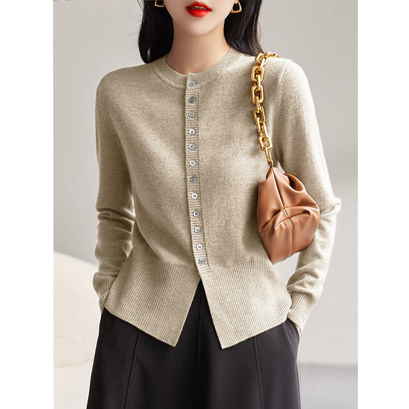 Cardigan en Cachemire Fin et Coupe Ajustée