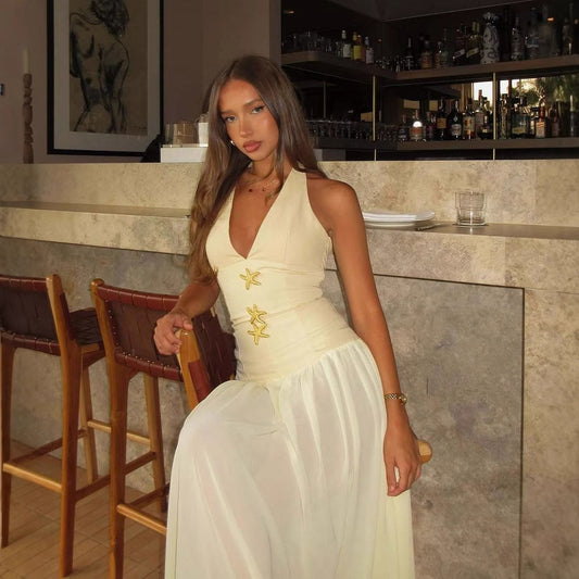 🤍 Robe dos nu à laçage – Glamour & féminité assurés