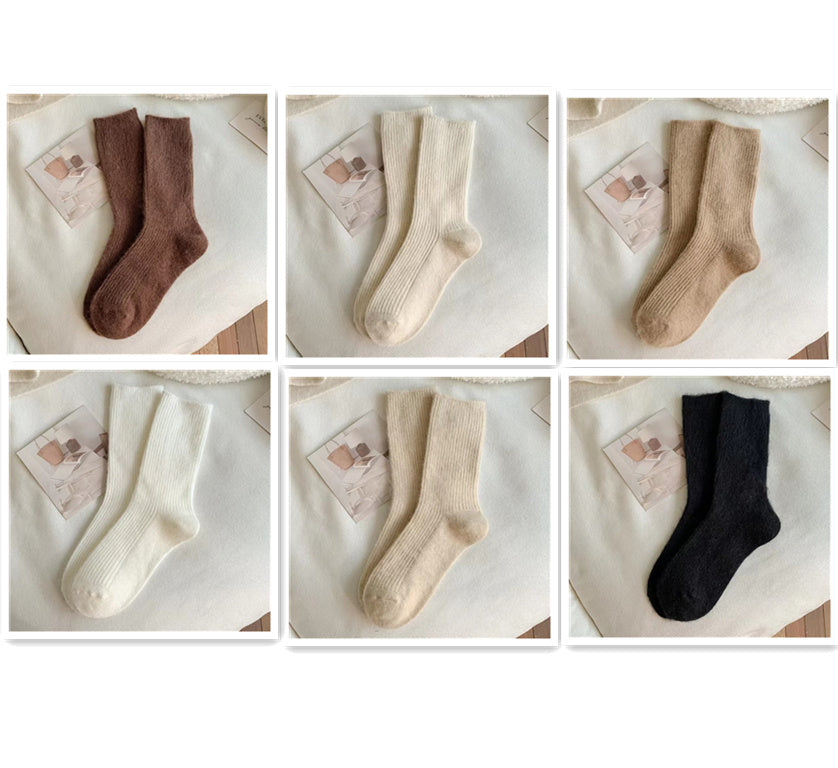 Chaussettes Laine Épaisses – Mi-mollet & Chaudes
