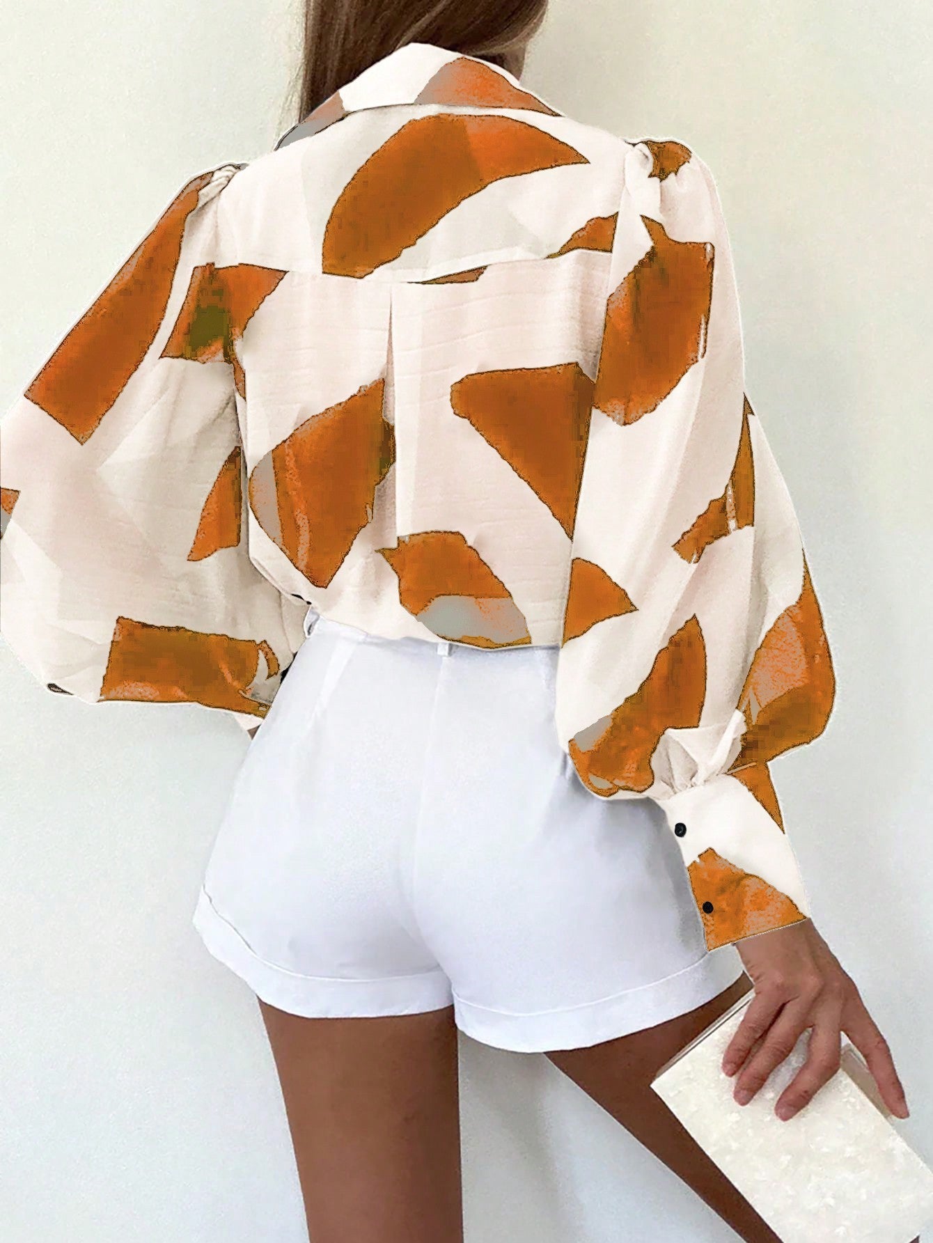 Chemise à Manches Longues Imprimée