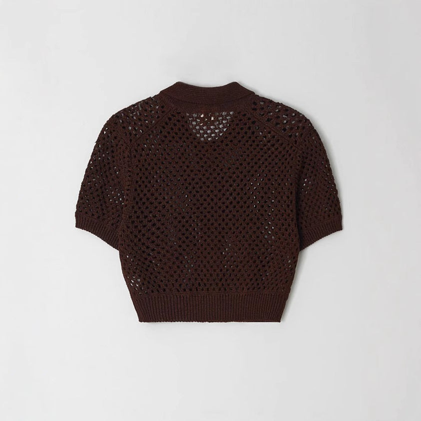 Cardigan Ajusté avec Détails Contrastés