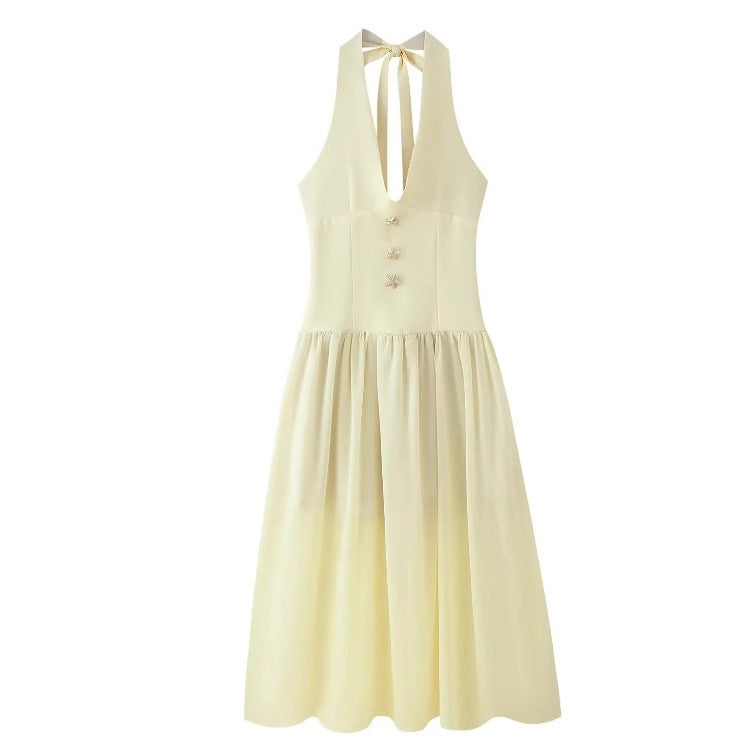 🤍 Robe dos nu à laçage – Glamour & féminité assurés