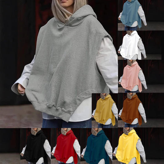 Sweat Sans Manches à Capuche – Coupe Loose